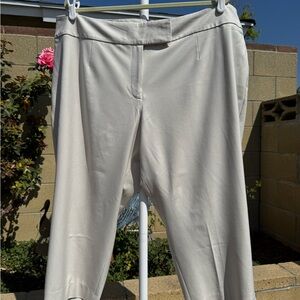 Talbots Petite Cream Heritage Dress Cropped Pants